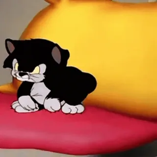 😕 cat, kitten, cartoon, animal telegram sticker