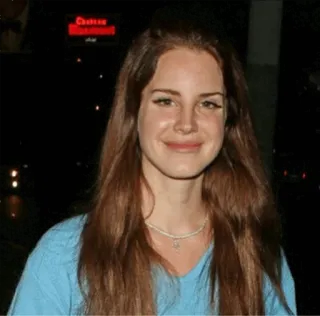 😊 Lana Del Rey Lana Del Rey, cantora, compositora, músico, celebridade, retrato telegram sticker