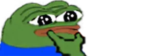 🤔 Pepe the Frog meme, frog, sad telegram sticker