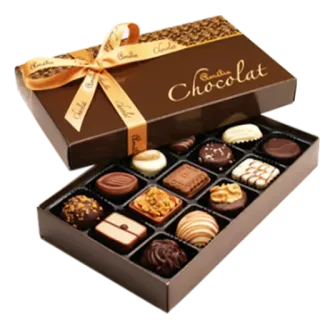 😍 Chocolat шоколад, коробка, десерт, сладости, еда, конфеты, угощения, подарок telegram sticker