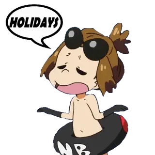 ⛱ HOLIDAYS Feiertage, Anime, Cartoon telegram sticker
