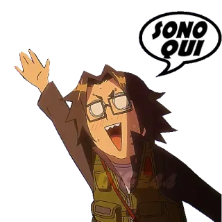 🙋‍♀️ SONO QUI Anime, High School of the Dead, Sono Qui, Nhân vật, Lời chào telegram sticker