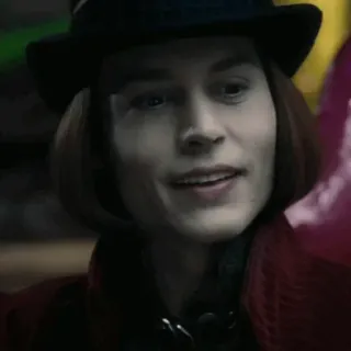 🎩 Willy Wonka Charlie and the Chocolate Factory willy wonka, charlie und die schokoladenfabrik, schokolade, film, figur, hut telegram sticker