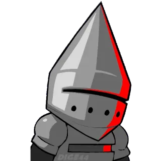 🤔 knight, helmet, armor, cartoon, medieval telegram sticker