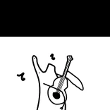 🎸 musique, guitare, dessin animé, animal, dessin, instrument telegram sticker