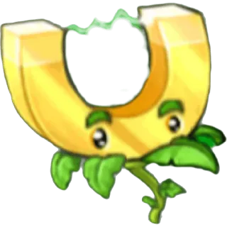 🥇 Gold Magnet Plants vs. Zombies 2 gold magnet, plant, character, video game, plants vs zombies, funny whatsapp sticker