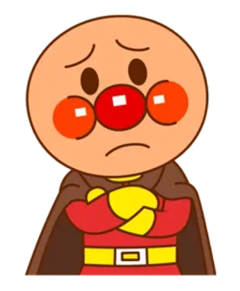 🐼 Anpanman Anpanman, Kreskówka, Animacja, Japoński, Anime, Smutny, Zły telegram sticker