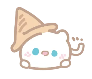🍦 kawaii, lindo, gato, animal, pegatina telegram sticker