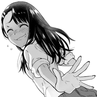 🖤 Nagatoro Don't Toy with Me, Miss Nagatoro anime, manga, nagatoro, smile, cute, girl telegram sticker