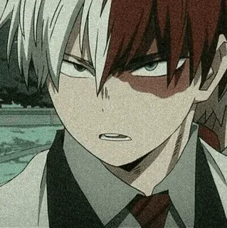 😡 Shoto Todoroki My Hero Academia Anime, My Hero Academia, Shoto Todoroki, Charakter, Manga, Held telegram sticker