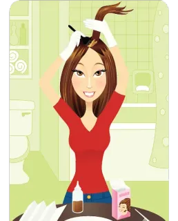 💆‍♀ Coloration cheveux, Beauté, Coloration maison, Salon de coiffure, Coloration DIY, Soins cheveux, Femme, Cheveux telegram sticker