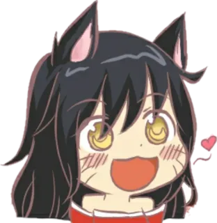 🦊 Аниме, Ня, Милый, Каваий, Манга telegram sticker