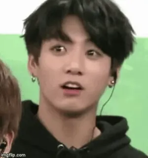 😯 Jungkook jungkook, bts, kpop, 表情包, 搞笑, 表情 telegram sticker