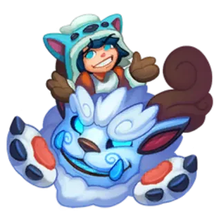 😇 Nunu and Willump League of Legends Nunu, Willump, League of Legends, Videogioco, Personaggio telegram sticker