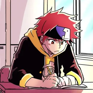 ✍ Reki Kyan SK8 the Infinity Anime, Mangá, Garoto, Escola, Estudante telegram sticker