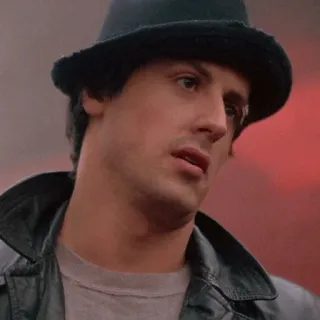 🌑 Rocky Balboa Rocky sylvester stallone, movie, boxing, fighter, character telegram sticker