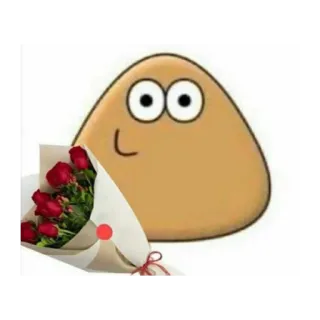 💐 漫画, キャラクター, 花, 赤いバラ, 花束 telegram sticker