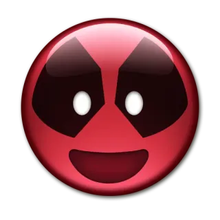 😀 Deadpool emoji, superhero, marvel telegram sticker