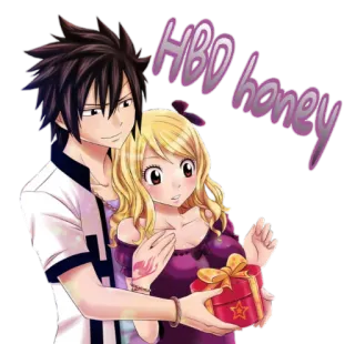 ❤ HBO honey アニメ, カップル, 愛, プレゼント, ロマンス, 関係 whatsapp sticker