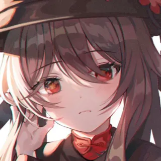 🙁 Hu Tao Genshin Impact anime, genshin impact, hu tao, video game, character, fanart, cute telegram sticker