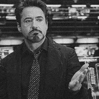 🔩 Iron Man Marvel Cinematic Universe Robert Downey Jr., Tony Stark, Iron Man, Marvel, MCU, personnage, héros telegram sticker