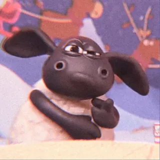 ☁️ Shaun the Sheep ひつじのショーン, アニメ, アニメーション, 羊, ジェスチャー telegram sticker