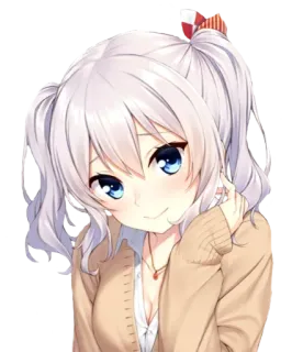 ☺️ Anime, Ragazza, Kawaii, Carino, Manga, Cartone animato, Arte, Personaggio telegram sticker