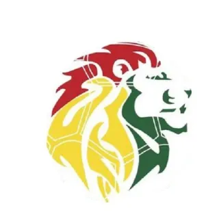 🇸🇳 león, icono, animal, logo, rojo, amarillo, verde telegram sticker