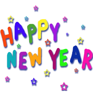 🎄 HAPPY NEW YEAR ano novo, feliz, celebração, feriado, estrelas telegram sticker