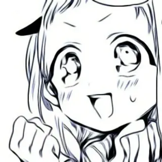 🫐 Anime, Manga, Cartone animato, Eccitato, Felice, Allegro, Ragazza telegram sticker