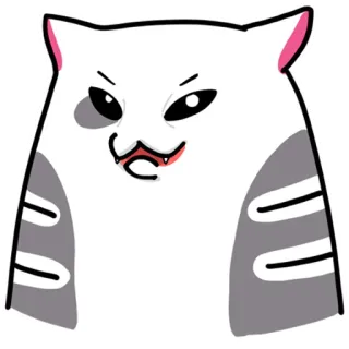 😑 Katze, Tier, Haustier, Meme, Humor, Lustig telegram sticker