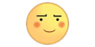 😊 emoji, smile, happy, cute, face telegram sticker