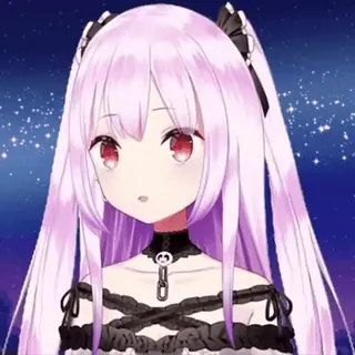 😐 Anime, Vtuber, Fofo, Garota, Kawaii, Desenho animado telegram sticker