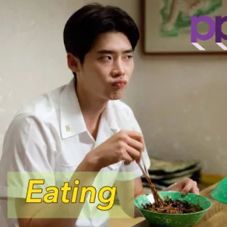 🍱 Eating mangiare, noodles, cibo, uomo telegram sticker