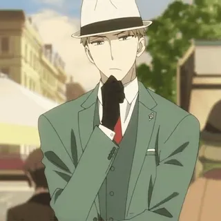🎩 Loid Forger Spy x Family Spy x Family, Loid Forger, Anime, Szpieg, Postać, Manga telegram sticker