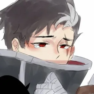 😢 Anime, Triste, Llorando, Personaje, Manga telegram sticker