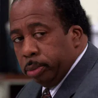 🗞 Stanley Hudson The Office stanley, the office, fernsehserie, comedy, büroangestellter telegram sticker
