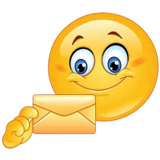 ✉ Emoji, Smiley, Mail, Lettre, Message, Communication, Enveloppe telegram sticker