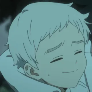☺️ Norman The Promised Neverland Anime, Manga, Chłopak, Postać, Norman, The Promised Neverland telegram sticker