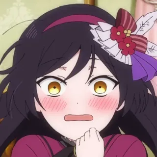 🧬 anime, blush, character, cartoon, girl whatsapp sticker