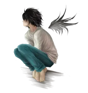 ✨ L Lawliet Death Note L, Lawliet, Death Note, Anime, Manga, Detektiv telegram sticker