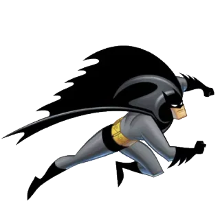 🐜 Batman Batman, DC Comics, Superhéroe, Personaje de cómic, Caballero Oscuro, Animado telegram sticker