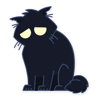 😿 cat, sad, animal, cute, sticker telegram sticker