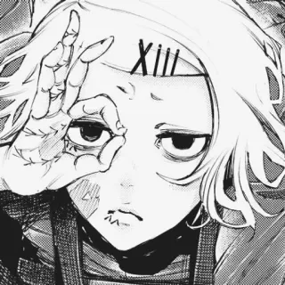 🖤 Juuzou Suzuya Tokyo Ghoul XIII Anime, Manga, Tokyo Ghoul, Juuzou Suzuya, Personaggio, XIII whatsapp sticker
