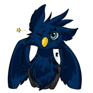 😉 owl, cartoon, animal, bird, cute, eyes, yellow telegram sticker