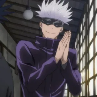 🥡 Gojo Satoru Jujutsu Kaisen anime, jujutsu kaisen, gojo satoru, gojo, satoru telegram sticker