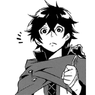 😐 anime, manga, character, illustration, portrait telegram sticker