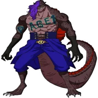🦖 Page One One Piece PAGE 1 Anime, Mostro, Rettile, Personaggio telegram sticker