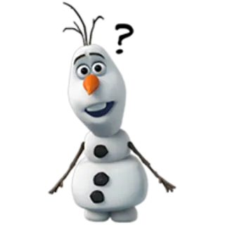 ⛄ Olaf Frozen snowman, Disney, cartoon, animated, funny, character telegram sticker