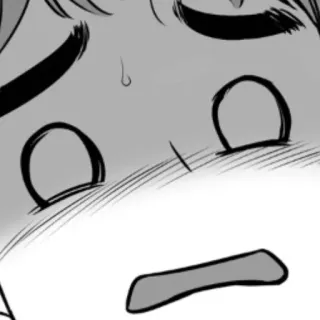 😰 อนิเมะ, มังงะ, หน้า, ปฏิกิริยา, ประหลาดใจ, สีหน้า telegram sticker